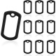 Military Dog Tag Silencer Silicone Muffler Kit for Pet Tags Black Low Noise ID Dog Collar Tags Case Cover Noise Reducing Army Rubber Protection Military Dog Tag Silencer Silicone Muffler Kit for Pet Tags Black Low Noise ID Dog Collar Tags Case Cover Noise Reducing Army Rubber Protection