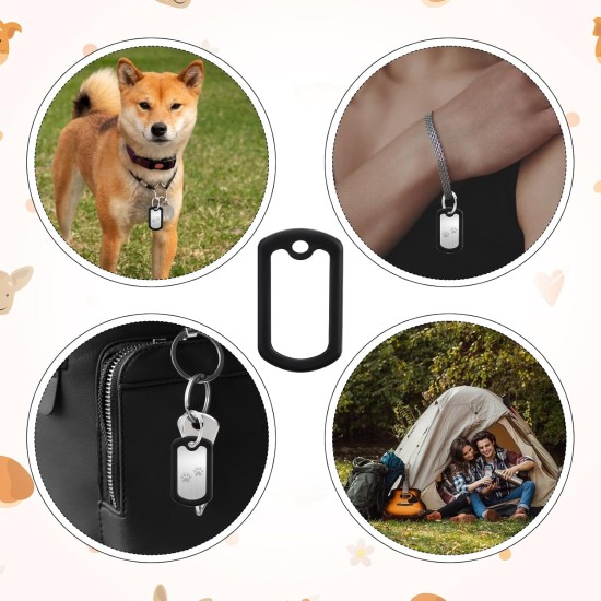 Military Dog Tag Silencer Silicone Muffler Kit for Pet Tags Black Low Noise ID Dog Collar Tags Case Cover Noise Reducing Army Rubber Protection Military Dog Tag Silencer Silicone Muffler Kit for Pet Tags Black Low Noise ID Dog Collar Tags Case Cover Noise Reducing Army Rubber Protection