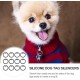 Mipcase Pack of 12 Pet Tags Tag Dog Tag Dog Tag Silicone Dog Tag Pet Tag Label Rubber Band Protection Black Mipcase Pack of 12 Pet Tags Tag Dog Tag Dog Tag Silicone Dog Tag Pet Tag Label Rubber Band Protection Black