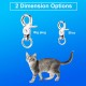 Molain 4 Pack Dog Tag Clips with 10 Pieces Dog Tag Rings Durable Dog Tags with Rings for Dogs and Cats Collar Harnesses Molain 4 Pack Dog Tag Clips with 10 Pieces Dog Tag Rings Durable Dog Tags with Rings for Dogs and Cats Collar Harnesses