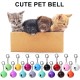 Molain Cat Dog Collar Jingle Bell, Colourful Pet Bells with Clasps, Pet Collar Accessories, Festival Party DIY Craft Decoration Molain Cat Dog Collar Jingle Bell, Colourful Pet Bells with Clasps, Pet Collar Accessories, Festival Party DIY Craft Decoration