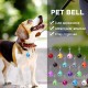 Molain Cat Dog Collar Jingle Bell, Colourful Pet Bells with Clasps, Pet Collar Accessories, Festival Party DIY Craft Decoration Molain Cat Dog Collar Jingle Bell, Colourful Pet Bells with Clasps, Pet Collar Accessories, Festival Party DIY Craft Decoration