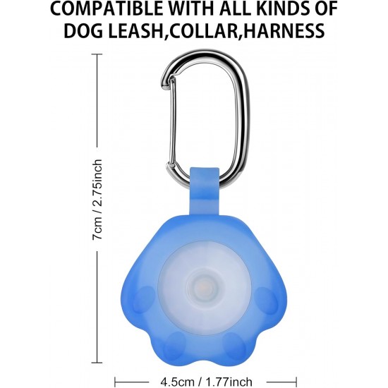 NOVKIN 2 x Dog Light with Rechargeable USB Collar Light, IP67 Waterproof, LED Dog Safety Lights for Night Walks (Rainbow and Rainbow) NOVKIN 2 x Dog Light with Rechargeable USB Collar Light, IP67 Waterproof, LED Dog Safety Lights for Night Walks (Rainbow and Rainbow)