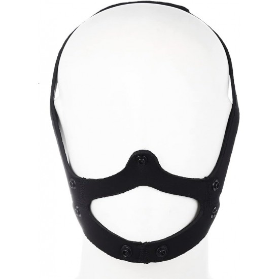 Neoprene Puppy Face Muzzle Dog Mask Play Hood Black Neoprene Puppy Face Muzzle Dog Mask Play Hood Black