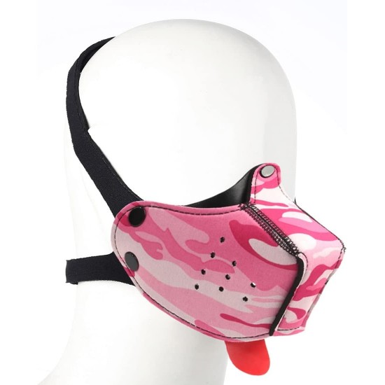 Neoprene Puppy Face Muzzle Dog Mask Play Hood Black Neoprene Puppy Face Muzzle Dog Mask Play Hood Black