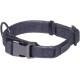 Nobby Linen Deluxe Dog Collar Length 23-30 cm Width 16 mm Black / Grey
