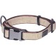 Nobby Linen Deluxe Dog Collar Length 23-30 cm Width 16 mm Black / Grey