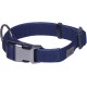 Nobby Linen Deluxe Dog Collar Length 23-30 cm Width 16 mm Black / Grey