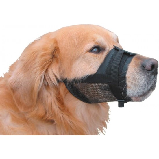 Nobby Nylon Adjustable Muzzle for Dog, S/M, Size 15 - 20 cm, Black Nobby Nylon Adjustable Muzzle for Dog, S/M, Size 15 - 20 cm, Black