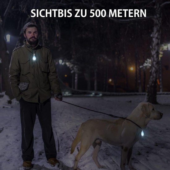 Novkin Rechargeable 2 Pack Dog Light, Waterproof LED Dog Collar Light Attach to Collar, Lead or Strap, Safety Light for Night Hiking, Camping Novkin Rechargeable 2 Pack Dog Light, Waterproof LED Dog Collar Light Attach to Collar, Lead or Strap, Safety Light for Night Hiking, Camping