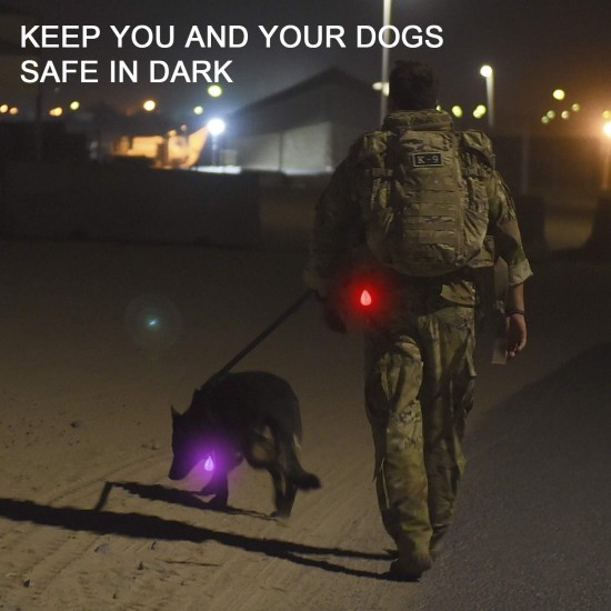 Novkin Rechargeable 2 Pack Dog Light, Waterproof LED Dog Collar Light Attach to Collar, Lead or Strap, Safety Light for Night Hiking, Camping Novkin Rechargeable 2 Pack Dog Light, Waterproof LED Dog Collar Light Attach to Collar, Lead or Strap, Safety Light for Night Hiking, Camping
