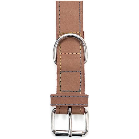 Nubuck Leather Dog Collar, Adjustable D-shaped Ring, 250g, 35cm to 70cm, Unisex, All Breeds, Blue Nubuck Leather Dog Collar, Adjustable D-shaped Ring, 250g, 35cm to 70cm, Unisex, All Breeds, Blue