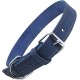Nubuck Leather Dog Collar, Adjustable D-shaped Ring, 250g, 35cm to 70cm, Unisex, All Breeds, Blue Nubuck Leather Dog Collar, Adjustable D-shaped Ring, 250g, 35cm to 70cm, Unisex, All Breeds, Blue