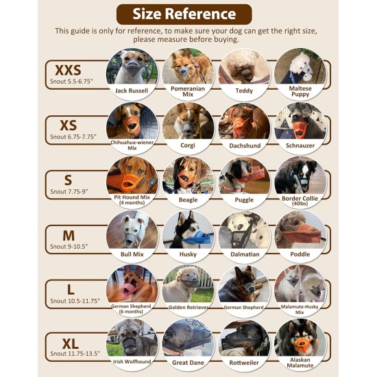 Nylon Muzzle for Small Medium Large Dogs, Breathable and Drinkable Muzzle for Barking and Anti-Barking (Grey, M) Nylon Muzzle for Small Medium Large Dogs, Breathable and Drinkable Muzzle for Barking and Anti-Barking (Grey, M)