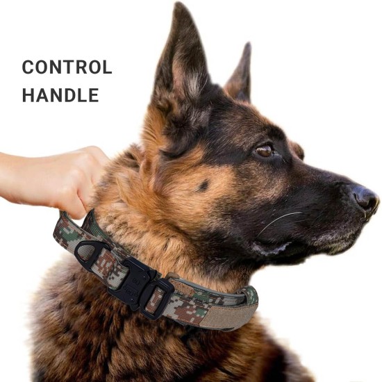 OCSOSO Dog Collar Suitable for Training and Hunters, Waterproof and Durable Tactical Dog Collar, Adjustable Size, Wide Collar Dog, Ideal for Small, Medium, Large Dogs (M Brown) OCSOSO Dog Collar Suitable for Training and Hunters, Waterproof and Durable Tactical Dog Collar, Adjustable Size, Wide Collar Dog, Ideal for Small, Medium, Large Dogs (M Brown)