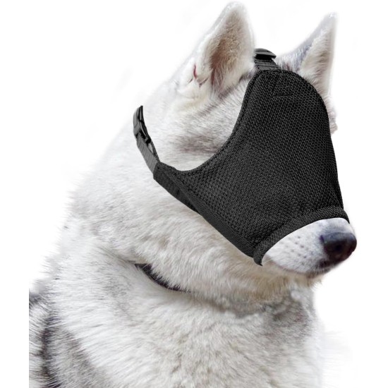 OHCOZZY Calming Cap for Dogs, Soft Eye Mask, Adjustable Mouth, Pet Mask, Dog Muzzle for Grooming, Car Sickness (XL, Black) OHCOZZY Calming Cap for Dogs, Soft Eye Mask, Adjustable Mouth, Pet Mask, Dog Muzzle for Grooming, Car Sickness (XL, Black)