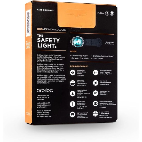 Orbiloc Dog Dual LED Light for Dogs Orbiloc Dog Dual LED Light for Dogs