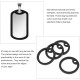 POPETPOP 4pcs Silicone Dog Tags Noise Reduction Protection Black 3.9 x 0.4 cm Round Dog Tags POPETPOP 4pcs Silicone Dog Tags Noise Reduction Protection Black 3.9 x 0.4 cm Round Dog Tags