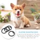 POPETPOP 4pcs Silicone Dog Tags Noise Reduction Protection Black 3.9 x 0.4 cm Round Dog Tags POPETPOP 4pcs Silicone Dog Tags Noise Reduction Protection Black 3.9 x 0.4 cm Round Dog Tags