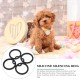 POPETPOP 4pcs Silicone Dog Tags Noise Reduction Protection Black 3.9 x 0.4 cm Round Dog Tags POPETPOP 4pcs Silicone Dog Tags Noise Reduction Protection Black 3.9 x 0.4 cm Round Dog Tags