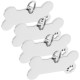 POPETPOP Blank Dog Tags: Pack of 8 Dog Tags Blanks Stainless Steel Address Tags Dog Personalised Dog Tag Cat Tag - Dog Collar Pendant for Dogs Cats