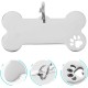 POPETPOP Blank Dog Tags: Pack of 8 Dog Tags Blanks Stainless Steel Address Tags Dog Personalised Dog Tag Cat Tag - Dog Collar Pendant for Dogs Cats