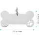 POPETPOP Blank Dog Tags: Pack of 8 Dog Tags Blanks Stainless Steel Address Tags Dog Personalised Dog Tag Cat Tag - Dog Collar Pendant for Dogs Cats