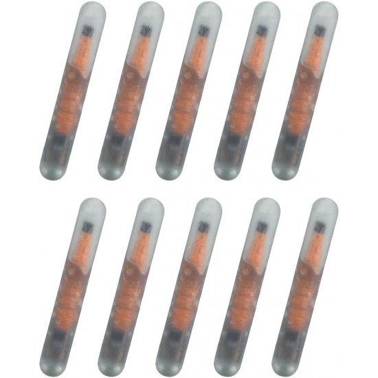 Pack of 10 Mini 1.25 mm Microchip for Dogs and Cats, Lightweight Label Glass Tube Mini Lightweight for Identification Chip Glass Tube Animal Tag Reader Pets for Pet Dog Cat Cow Pig Pack of 10 Mini 1.25 mm Microchip for Dogs and Cats, Lightweight Label Glass Tube Mini Lightweight for Identification Chip Glass Tube Animal Tag Reader Pets for Pet Dog Cat Cow Pig