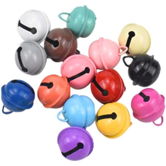 Pack of 16 Dog Bell, Dog Bells, Cat Bell for Dog Collar Charm, Colourful Metal Bell, Cat Bell Pendant Bells Dog Necklace Accessories Decoration, Pet Pendant Accessories Pack of 16 Dog Bell, Dog Bells, Cat Bell for Dog Collar Charm, Colourful Metal Bell, Cat Bell Pendant Bells Dog Necklace Accessories Decoration, Pet Pendant Accessories