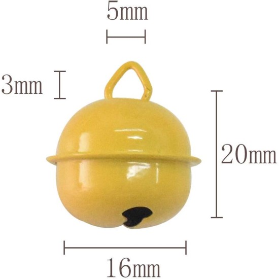 Pack of 16 Dog Bell, Dog Bells, Cat Bell for Dog Collar Charm, Colourful Metal Bell, Cat Bell Pendant Bells Dog Necklace Accessories Decoration, Pet Pendant Accessories Pack of 16 Dog Bell, Dog Bells, Cat Bell for Dog Collar Charm, Colourful Metal Bell, Cat Bell Pendant Bells Dog Necklace Accessories Decoration, Pet Pendant Accessories