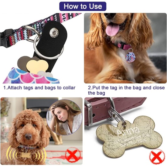 Pack of 2 Dog Tag Bag with Press Stud, Dog Tag, Military Dog ID Silencer, Ring Dog Silencer Delivered, Dog Tags, Address Tags for Dogs, Cats, ID Tag, Dog Tag, Animal Tag, Colourful Pack of 2 Dog Tag Bag with Press Stud, Dog Tag, Military Dog ID Silencer, Ring Dog Silencer Delivered, Dog Tags, Address Tags for Dogs, Cats, ID Tag, Dog Tag, Animal Tag, Colourful