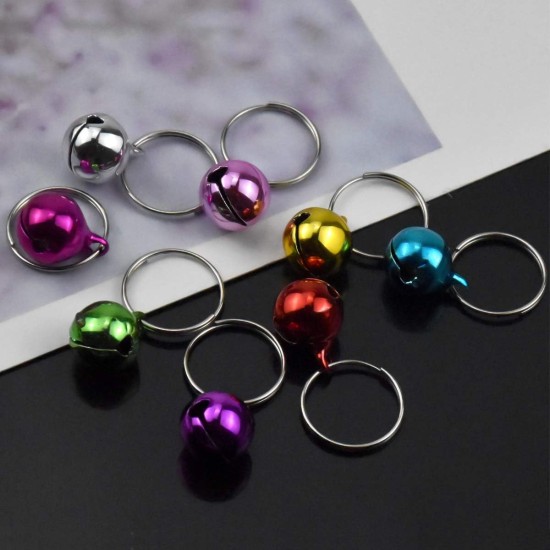 Pack of 20 Colourful Metal Bells, Dog Bell, Dog Bells, Cat Bell for Dog Collar Charm, Cat Bell Pendant Bells Dog Necklace Accessories Decoration, Pet Pendant Accessories Pack of 20 Colourful Metal Bells, Dog Bell, Dog Bells, Cat Bell for Dog Collar Charm, Cat Bell Pendant Bells Dog Necklace Accessories Decoration, Pet Pendant Accessories