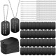 Pack of 25 Engraved Dog Tags Aluminium Rectangle Blank Tags Black Blank Sign Shape Pendant Dog Tag for Necklace Bracelet Jewellery Pendant Key Chains Dog Tag Pack of 25 Engraved Dog Tags Aluminium Rectangle Blank Tags Black Blank Sign Shape Pendant Dog Tag for Necklace Bracelet Jewellery Pendant Key Chains Dog Tag