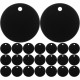 Pack of 25 Stamps, Blank Tags, Aluminium Alloy Round Tag with Hole, Pets Blank Tag, Traction Rope Pendant, Accessories for Puppies, Pets, DIY, 3.5 cm/1.4 Inches