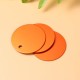 Pack of 25 Stamps, Blank Tags, Aluminium Alloy Round Tag with Hole, Pets Blank Tag, Traction Rope Pendant, Accessories for Puppies, Pets, DIY, 3.5 cm/1.4 Inches