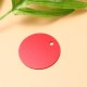 Pack of 25 Stamps, Blank Tags, Aluminium Alloy Round Tag with Hole, Pets Blank Tag, Traction Rope Pendant, Accessories for Puppies, Pets, DIY, 3.5 cm/1.4 Inches