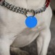 Pack of 25 Stamps, Blank Tags, Aluminium Alloy Round Tag with Hole, Pets Blank Tag, Traction Rope Pendant, Accessories for Puppies, Pets, DIY, 3.5 cm/1.4 Inches
