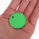 Pack of 25 Stamps, Blank Tags, Aluminium Alloy Round Tag with Hole, Pets Blank Tag, Traction Rope Pendant, Accessories for Puppies, Pets, DIY, 3.5 cm/1.4 Inches