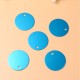 Pack of 25 Stamps, Blank Tags, Aluminium Alloy Round Tag with Hole, Pets Blank Tag, Traction Rope Pendant, Accessories for Puppies, Pets, DIY, 3.5 cm/1.4 Inches