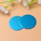 Pack of 25 Stamps, Blank Tags, Aluminium Alloy Round Tag with Hole, Pets Blank Tag, Traction Rope Pendant, Accessories for Puppies, Pets, DIY, 3.5 cm/1.4 Inches