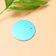 Pack of 25 Stamps, Blank Tags, Aluminium Alloy Round Tag with Hole, Pets Blank Tag, Traction Rope Pendant, Accessories for Puppies, Pets, DIY, 3.5 cm/1.4 Inches