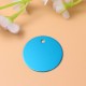 Pack of 25 Stamps, Blank Tags, Aluminium Alloy Round Tag with Hole, Pets Blank Tag, Traction Rope Pendant, Accessories for Puppies, Pets, DIY, 3.5 cm/1.4 Inches