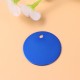 Pack of 25 Stamps, Blank Tags, Aluminium Alloy Round Tag with Hole, Pets Blank Tag, Traction Rope Pendant, Accessories for Puppies, Pets, DIY, 3.5 cm/1.4 Inches