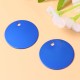 Pack of 25 Stamps, Blank Tags, Aluminium Alloy Round Tag with Hole, Pets Blank Tag, Traction Rope Pendant, Accessories for Puppies, Pets, DIY, 3.5 cm/1.4 Inches