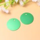 Pack of 25 Stamps, Blank Tags, Aluminium Alloy Round Tag with Hole, Pets Blank Tag, Traction Rope Pendant, Accessories for Puppies, Pets, DIY, 3.5 cm/1.4 Inches