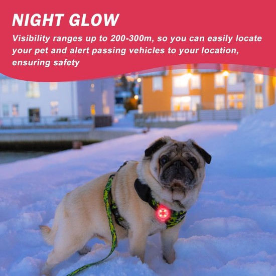 Pack of 4 Safety Pet Lights, Sporgo LED Flashing Light for Dogs Cats, USB Rechargeable Safety Light, LED Light Pendant, Dog, Waterproof Pet Lights with 3 Flashing Modes Pack of 4 Safety Pet Lights, Sporgo LED Flashing Light for Dogs Cats, USB Rechargeable Safety Light, LED Light Pendant, Dog, Waterproof Pet Lights with 3 Flashing Modes