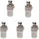 Pack of 5 Dog Tag Pet ID Tags Stainless Steel Pet Tag with, Key Rings and Address Tag for Dogs Cats Anti Lost Name Tag Collar Pendant Silver Pack of 5 Dog Tag Pet ID Tags Stainless Steel Pet Tag with, Key Rings and Address Tag for Dogs Cats Anti Lost Name Tag Collar Pendant Silver