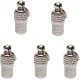 Pack of 5 Dog Tag Pet ID Tags Stainless Steel Pet Tag with, Key Rings and Address Tag for Dogs Cats Anti Lost Name Tag Collar Pendant Silver Pack of 5 Dog Tag Pet ID Tags Stainless Steel Pet Tag with, Key Rings and Address Tag for Dogs Cats Anti Lost Name Tag Collar Pendant Silver