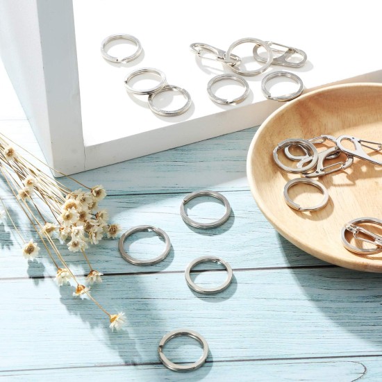 Pack of 6 Dog Tag Clips Pet ID Tag Clips with 18 Pieces Durable Stainless Steel Rings Personalised Clips Pet ID Tag Holder for Cats Dogs Collars Harnesses in 3 Sizes Pack of 6 Dog Tag Clips Pet ID Tag Clips with 18 Pieces Durable Stainless Steel Rings Personalised Clips Pet ID Tag Holder for Cats Dogs Collars Harnesses in 3 Sizes