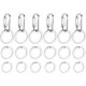 Pack of 6 Dog Tag Clips Pet ID Tag Clips with 18 Pieces Durable Stainless Steel Rings Personalised Clips Pet ID Tag Holder for Cats Dogs Collars Harnesses in 3 Sizes Pack of 6 Dog Tag Clips Pet ID Tag Clips with 18 Pieces Durable Stainless Steel Rings Personalised Clips Pet ID Tag Holder for Cats Dogs Collars Harnesses in 3 Sizes